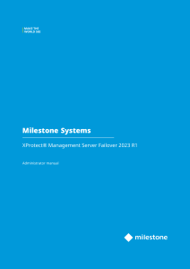 MilestoneXProtectManagementServerFailover AdministratorManual en-US