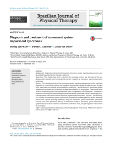 Diagnosis and treatment of movement system impairment syndromes