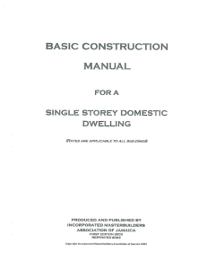 Jamaica Basic Manual of construction - 2022