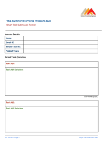 Smart Task Submission Format