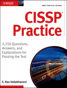 CISSP Practice  2,250 Questions, Answers, and Explanations for Passing the Test