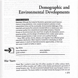 AP Workbook 20 - Demographic and Environmental Developments