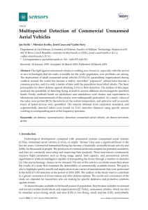 Multispectral Detection of Commercial Unmanned Aer