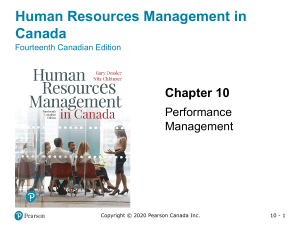 14th Edition Managing Human Resources in a Global Business Chapter 10