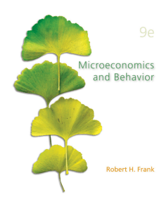 Frank Microeconomics and Behavior 9th Edition