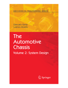 The Automotive Chassis Vol2 - Giancarlo Genta