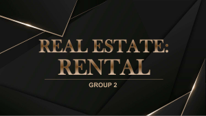 Real Estate Rental Presentation