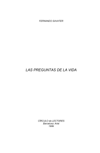 4.1.1.2  LAS PREGUNTAS DE LA VIDA. Fernando Savater