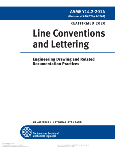 ASME Y14.2 - Line Conventions and Lettering