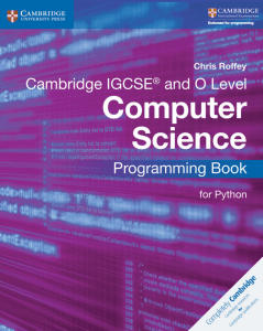 cambridge igcse computer science programming book for python 