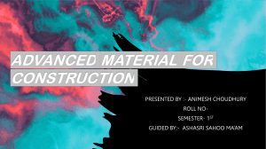 ADVANCED MATERIAL FOR CONSTRUCTION