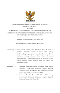 Permenkes Nomor 32 Tahun 2017