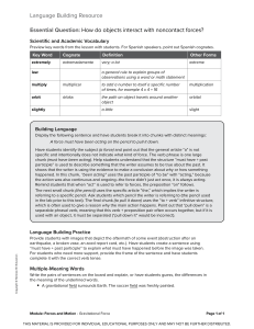 Language Building Resource Gravitational Force