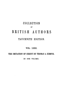 The Imitation of Christ Four Books (Thomas à Kempis (Translated by William Benham)) (Z-Library)