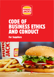 HJ Code of Ethics for Suppliers