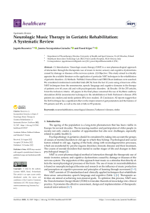 Rusowicz et al 2022 Neurologic Music Therapy in Geriatric Rehabilitation- A Systematic Review  