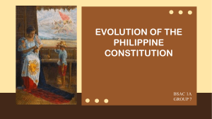 Group 7 - Evolution of the Philipppine Constitution