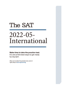 2022 May International SAT QAS PDF with corrected answers - McElroy Tutoring