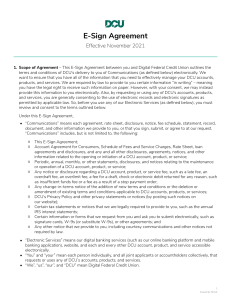 E-Sign Agreement