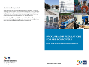ADB Procurement Regulations latest