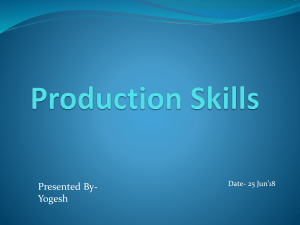 Production Skills