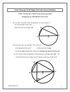 circle theorems gcse higher with answers mathsmalakisscom