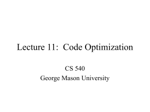 Code Optimization Techniques in Computer Science