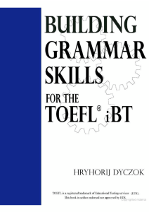 Building Grammar Skills for the TOEFL iBT [EnglishOnlineClub.com]