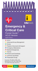 ACLS Pocket Guide