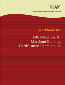 NISM Merchant Banking Certification Exam Workbook