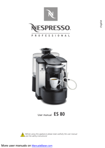 Nespresso Coffeemaker ES 80