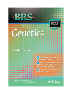 Genetics Textbook for USMLE Step 1 Review