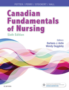 Canadian Fundamentals of Nursing book