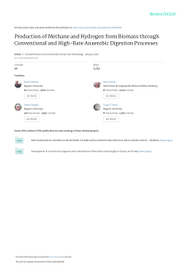Production of Methane and Hydrogen from Biomass th