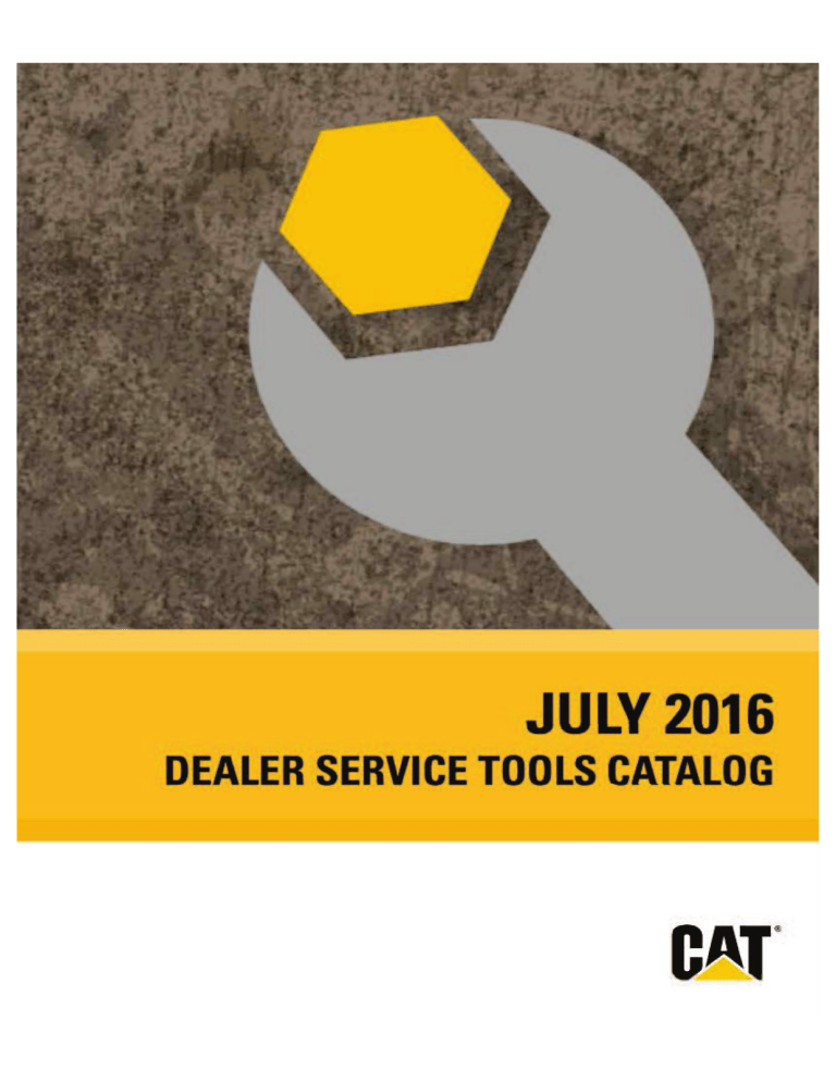 Dealer Service Tools Catalog 2016