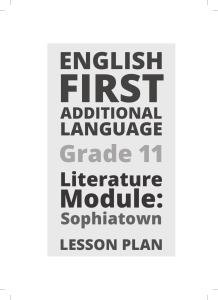 Gr 11 Term 1 2019 EAFL Lesson Plan Sophiatown