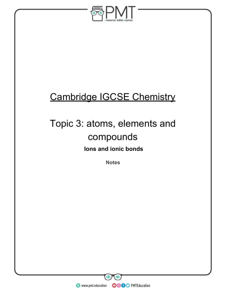 3 2 2 Ions And Ionic Bonds