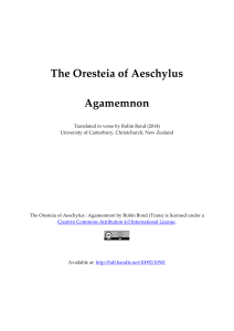 1 - The Oresteia of Aeschylus - Agamemnon