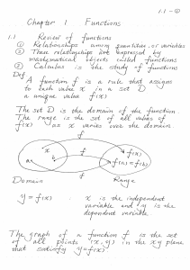 Functions: Definition, Domain, Range, and Graphs