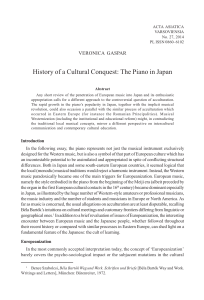 History of a cultural conquest The 