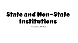 UCSP-M1-State and Non-State Institutions