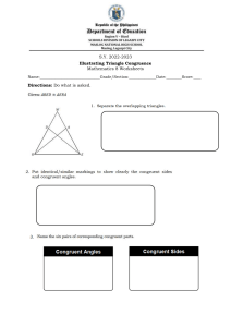 Illustrating Triangle Congruence
