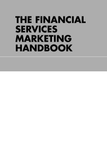 finacial services marketing handbook