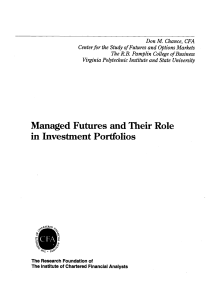 Report 1994 ManagedFuturesAndTheirRoleInInvestmentPortfolios