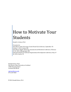 How to Motivate Your Students