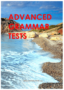 Advanced Grammar Tests