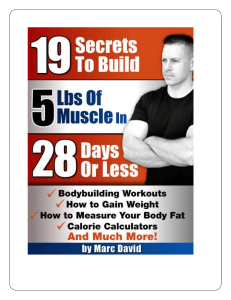 body building 19 Secrets