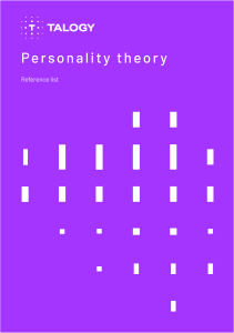 Personality theory 