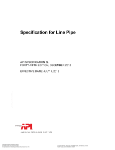 API Spec. 5L 45th Edition