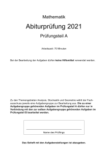 abiturpruefung mathematik 2021 pruefungsteil a